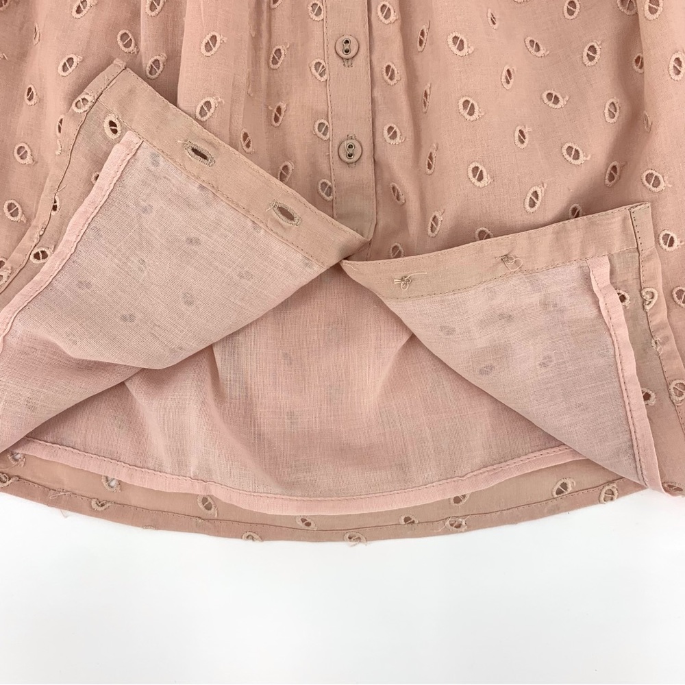 House of Harlow 1960 NWT Rose Pink Eyelet Lace Boho Style Sleeveless Top, Medium - Picture 5 of 16